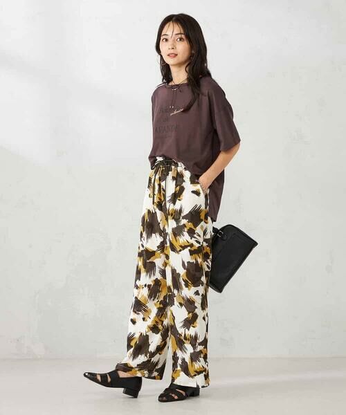 a.v.v / アー・ヴェ・ヴェ チノ・ワークパンツ | 【マシンウォッシャブル】プリントイージーパンツ | 詳細6