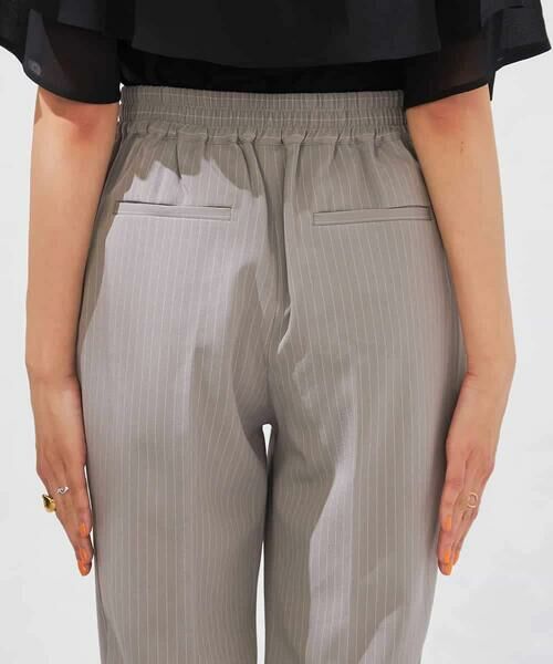 a.v.v / アー・ヴェ・ヴェ チノ・ワークパンツ | 【接触冷感/洗える/イージーケア】美ラクるスッキリ見えストライプテーパードパンツ | 詳細14