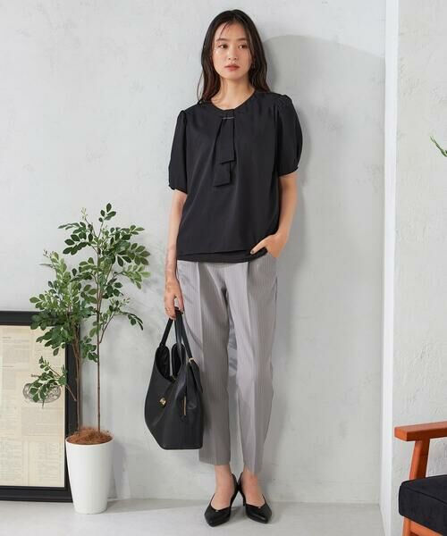 a.v.v / アー・ヴェ・ヴェ チノ・ワークパンツ | 【接触冷感/洗える/イージーケア】美ラクるスッキリ見えストライプテーパードパンツ | 詳細7