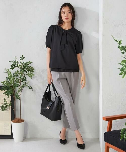 a.v.v / アー・ヴェ・ヴェ チノ・ワークパンツ | 【接触冷感/洗える/イージーケア】美ラクるスッキリ見えストライプテーパードパンツ | 詳細8