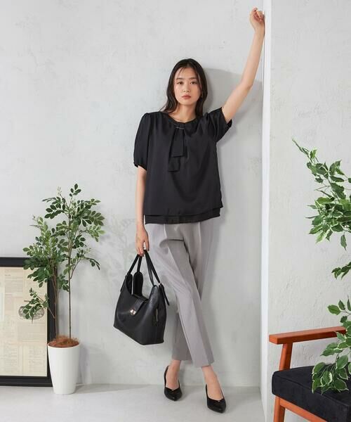 a.v.v / アー・ヴェ・ヴェ チノ・ワークパンツ | 【接触冷感/洗える/イージーケア】美ラクるスッキリ見えストライプテーパードパンツ | 詳細9