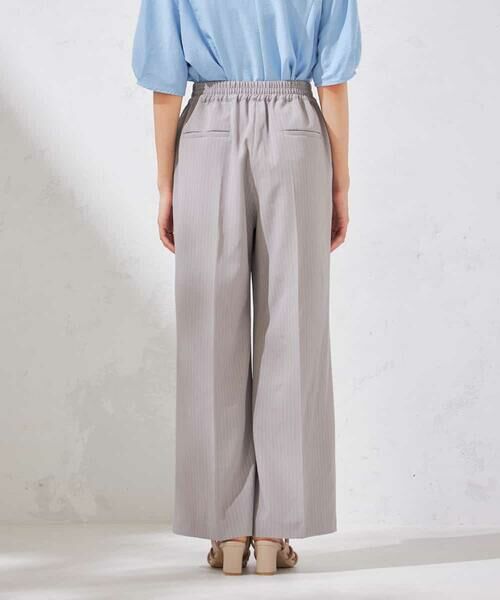 a.v.v / アー・ヴェ・ヴェ その他パンツ | 【接触冷感/洗える/イージーケア】美ラクるスッキリ見えストライプワイドパンツ | 詳細11