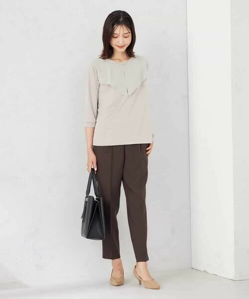 a.v.v / アー・ヴェ・ヴェ チノ・ワークパンツ | 【洗える/イージーケア/ストレッチ/吸水速乾】美ラクるスッキリ見えテーパードパンツ | 詳細3