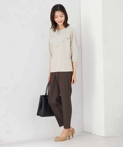 a.v.v / アー・ヴェ・ヴェ チノ・ワークパンツ | 【洗える/イージーケア/ストレッチ/吸水速乾】美ラクるスッキリ見えテーパードパンツ | 詳細5
