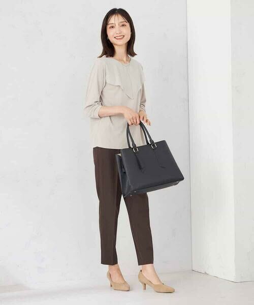 a.v.v / アー・ヴェ・ヴェ チノ・ワークパンツ | 【洗える/イージーケア/ストレッチ/吸水速乾】美ラクるスッキリ見えテーパードパンツ | 詳細6