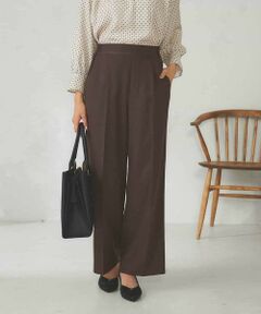 a.v.v / アー・ヴェ・ヴェ その他パンツ | 【洗える/イージーケア/ストレッチ/吸水速乾】美ラクるスッキリ見えワイドパンツ