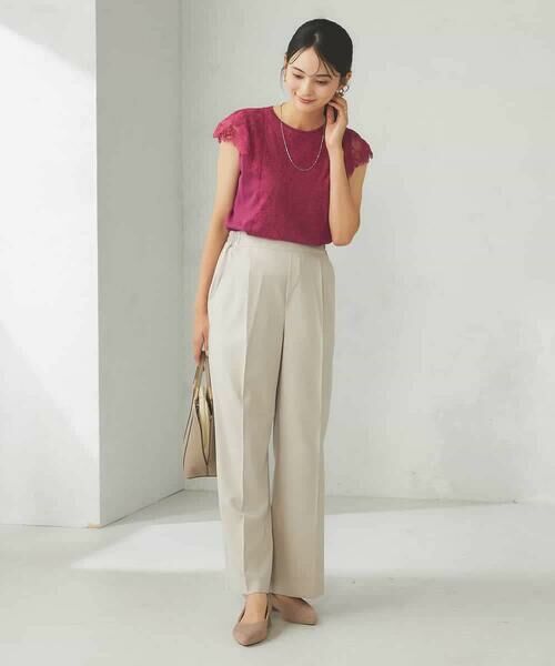 a.v.v / アー・ヴェ・ヴェ その他パンツ | 【洗える/イージーケア/ストレッチ/吸水速乾】美ラクるスッキリ見えワイドパンツ | 詳細13