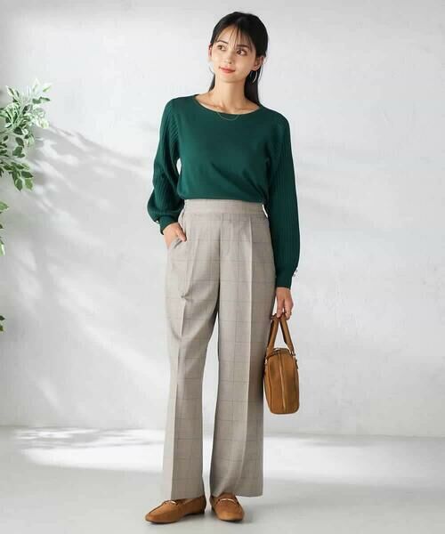 a.v.v / アー・ヴェ・ヴェ その他パンツ | 【洗える/イージーケア/ストレッチ/吸水速乾】美ラクるスッキリ見えワイドパンツ | 詳細24