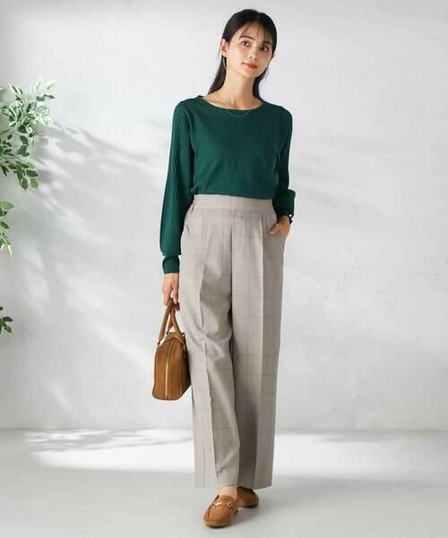 a.v.v / アー・ヴェ・ヴェ その他パンツ | 【洗える/イージーケア/ストレッチ/吸水速乾】美ラクるスッキリ見えワイドパンツ | 詳細26