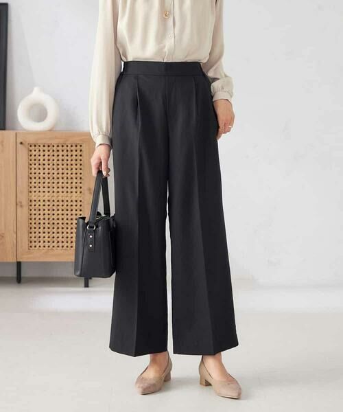 a.v.v / アー・ヴェ・ヴェ その他パンツ | 【洗える/イージーケア/ストレッチ/吸水速乾】美ラクるスッキリ見えワイドパンツ | 詳細27