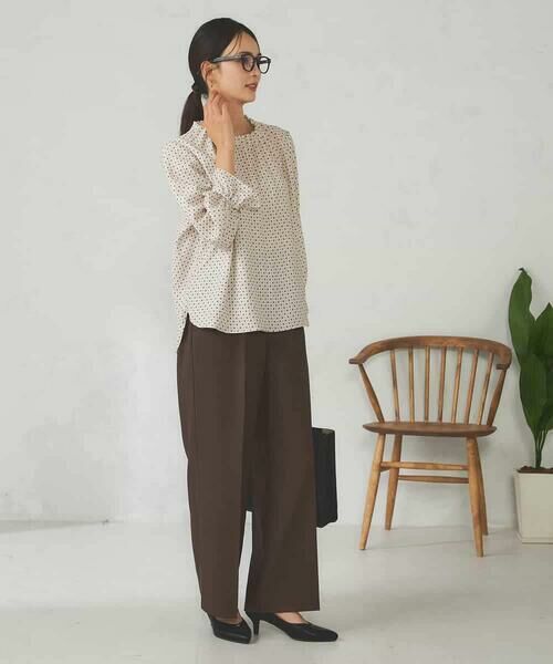 a.v.v / アー・ヴェ・ヴェ その他パンツ | 【洗える/イージーケア/ストレッチ/吸水速乾】美ラクるスッキリ見えワイドパンツ | 詳細5