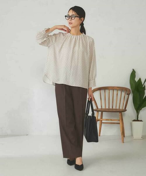 a.v.v / アー・ヴェ・ヴェ その他パンツ | 【洗える/イージーケア/ストレッチ/吸水速乾】美ラクるスッキリ見えワイドパンツ | 詳細6