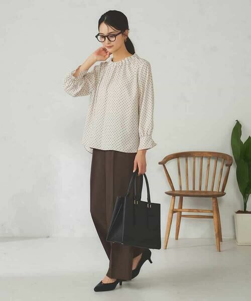 a.v.v / アー・ヴェ・ヴェ その他パンツ | 【洗える/イージーケア/ストレッチ/吸水速乾】美ラクるスッキリ見えワイドパンツ | 詳細7