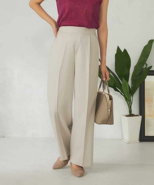 a.v.v / アー・ヴェ・ヴェ その他パンツ | 【洗える/イージーケア/ストレッチ/吸水速乾】美ラクるスッキリ見えワイドパンツ | 詳細8