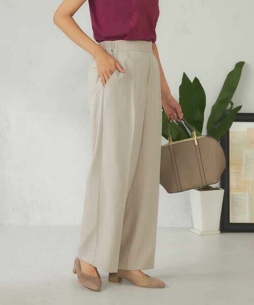 a.v.v / アー・ヴェ・ヴェ その他パンツ | 【洗える/イージーケア/ストレッチ/吸水速乾】美ラクるスッキリ見えワイドパンツ | 詳細9