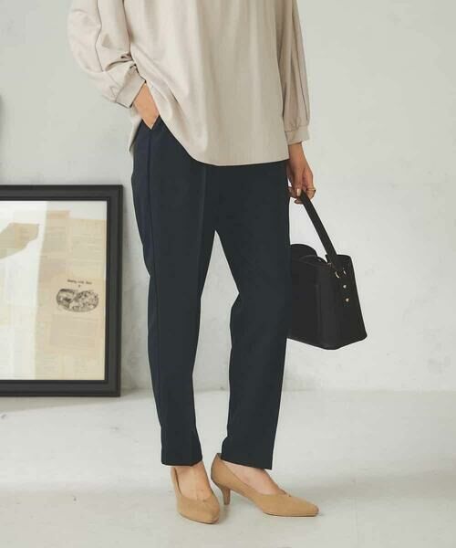 a.v.v / アー・ヴェ・ヴェ チノ・ワークパンツ | 【洗える/イージーケア/ストレッチ/吸水速乾】美ラクるイージーテーパードパンツ | 詳細2