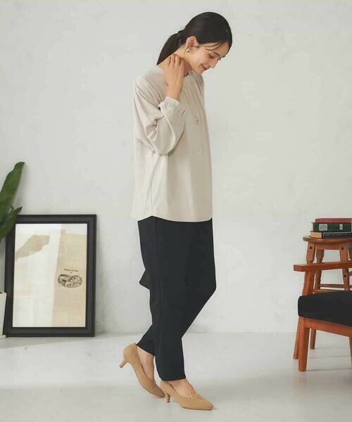 a.v.v / アー・ヴェ・ヴェ チノ・ワークパンツ | 【洗える/イージーケア/ストレッチ/吸水速乾】美ラクるイージーテーパードパンツ | 詳細8