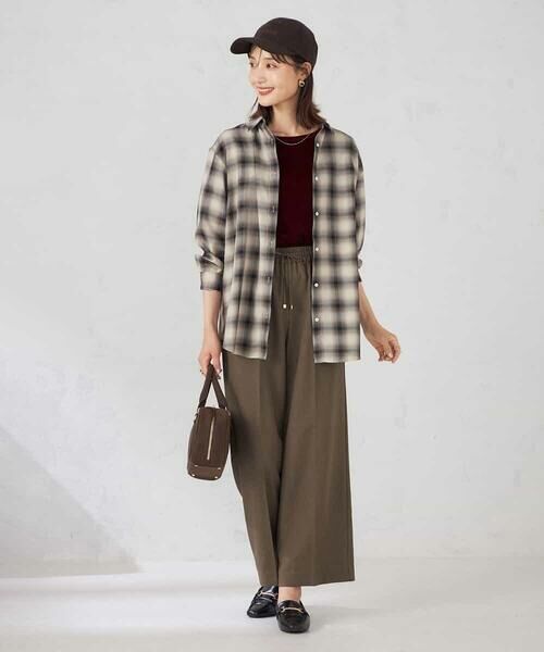 a.v.v / アー・ヴェ・ヴェ その他パンツ | 【洗える/イージーケア/ストレッチ/吸水速乾】美ラクるイージーワイドパンツ | 詳細10