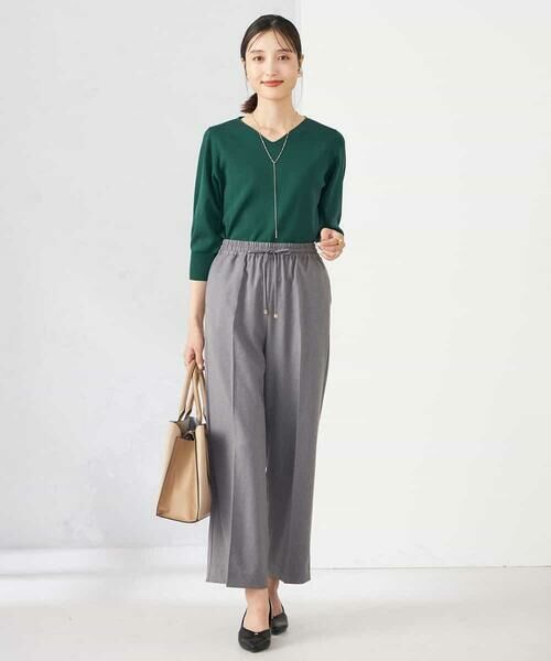 a.v.v / アー・ヴェ・ヴェ その他パンツ | 【洗える/イージーケア/ストレッチ/吸水速乾】美ラクるイージーワイドパンツ | 詳細16