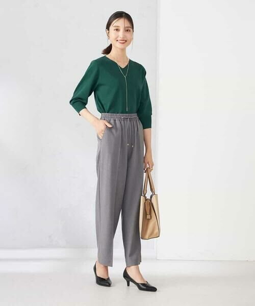 a.v.v / アー・ヴェ・ヴェ その他パンツ | 【洗える/イージーケア/ストレッチ/吸水速乾】美ラクるイージーワイドパンツ | 詳細18