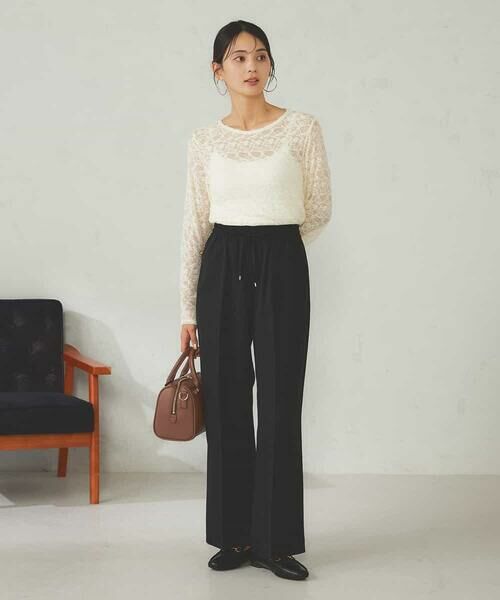 a.v.v / アー・ヴェ・ヴェ その他パンツ | 【洗える/イージーケア/ストレッチ/吸水速乾】美ラクるイージーワイドパンツ | 詳細21
