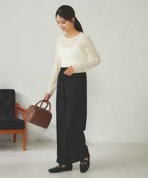 a.v.v / アー・ヴェ・ヴェ その他パンツ | 【洗える/イージーケア/ストレッチ/吸水速乾】美ラクるイージーワイドパンツ | 詳細22