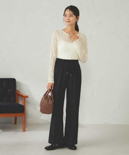 a.v.v / アー・ヴェ・ヴェ その他パンツ | 【洗える/イージーケア/ストレッチ/吸水速乾】美ラクるイージーワイドパンツ | 詳細23