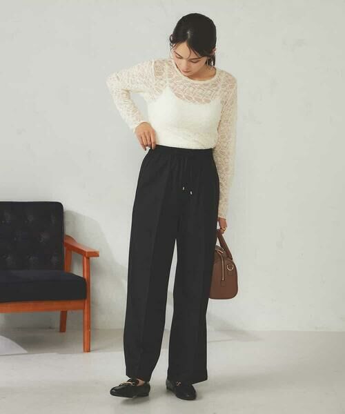 a.v.v / アー・ヴェ・ヴェ その他パンツ | 【洗える/イージーケア/ストレッチ/吸水速乾】美ラクるイージーワイドパンツ | 詳細24