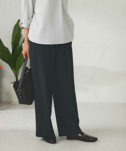 a.v.v / アー・ヴェ・ヴェ その他パンツ | 【洗える/イージーケア/ストレッチ/吸水速乾】美ラクるイージーワイドパンツ | 詳細3