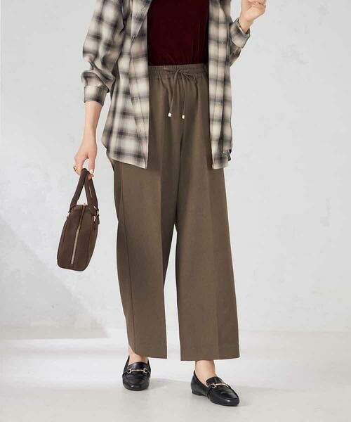 a.v.v / アー・ヴェ・ヴェ その他パンツ | 【洗える/イージーケア/ストレッチ/吸水速乾】美ラクるイージーワイドパンツ | 詳細8