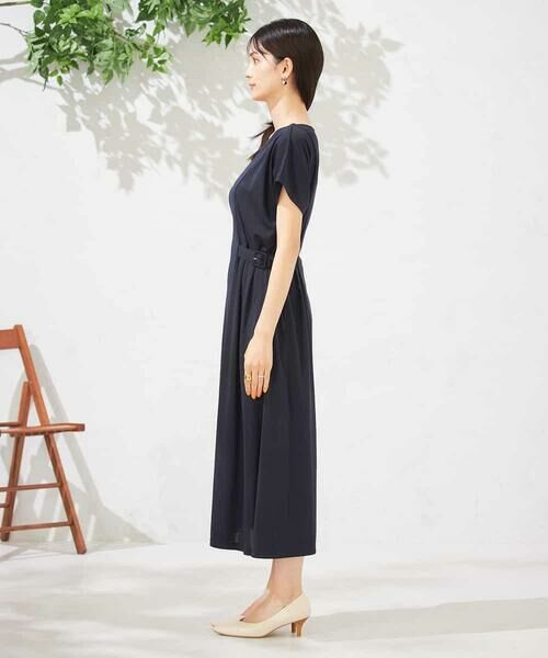a.v.v / アー・ヴェ・ヴェ ロング・マキシ丈ワンピース | 【UVカット/速乾/イージーケア】ウエストベルトフレアワンピース | 詳細13