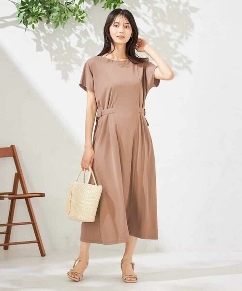 a.v.v / アー・ヴェ・ヴェ ロング・マキシ丈ワンピース | 【UVカット/速乾/イージーケア】ウエストベルトフレアワンピース | 詳細9