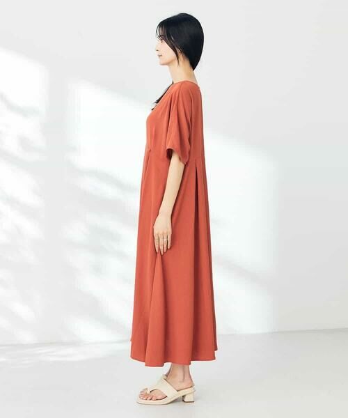 a.v.v / アー・ヴェ・ヴェ ロング・マキシ丈ワンピース | 【接触冷感/洗える/ストレッチ/UVカット】ウエスト切り替えドルマンワンピース | 詳細17