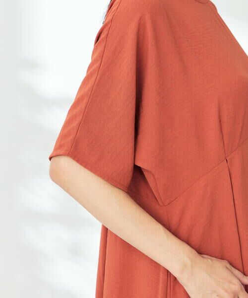 a.v.v / アー・ヴェ・ヴェ ロング・マキシ丈ワンピース | 【接触冷感/洗える/ストレッチ/UVカット】ウエスト切り替えドルマンワンピース | 詳細21