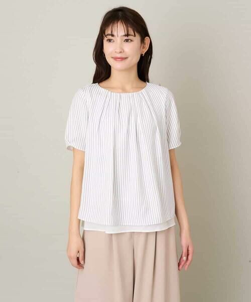 a.v.v / アー・ヴェ・ヴェ シャツ・ブラウス | メタルパーツレイヤードブラウス | 詳細19