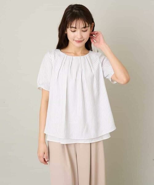 a.v.v / アー・ヴェ・ヴェ シャツ・ブラウス | メタルパーツレイヤードブラウス | 詳細20