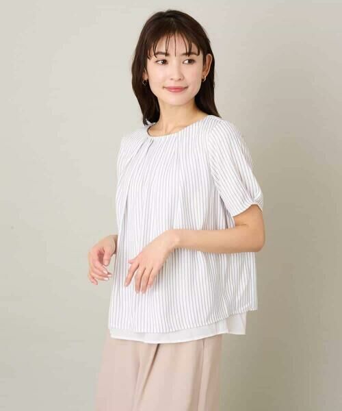 a.v.v / アー・ヴェ・ヴェ シャツ・ブラウス | メタルパーツレイヤードブラウス | 詳細21