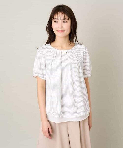 a.v.v / アー・ヴェ・ヴェ シャツ・ブラウス | メタルパーツレイヤードブラウス | 詳細22