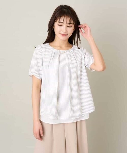 a.v.v / アー・ヴェ・ヴェ シャツ・ブラウス | メタルパーツレイヤードブラウス | 詳細23