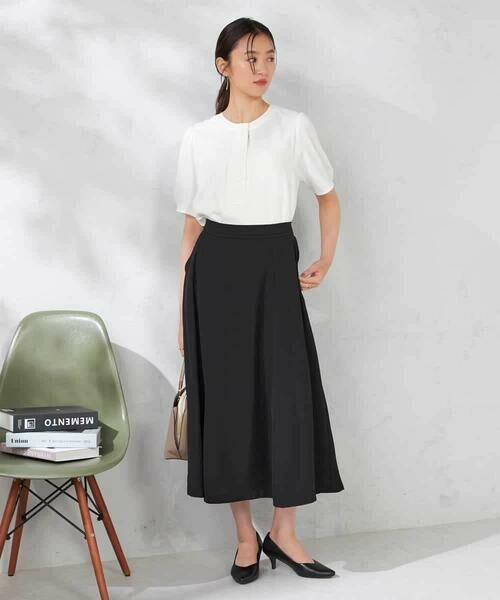 a.v.v / アー・ヴェ・ヴェ シャツ・ブラウス | 【ストレッチ/洗える】チャーム付きボウタイブラウス | 詳細16