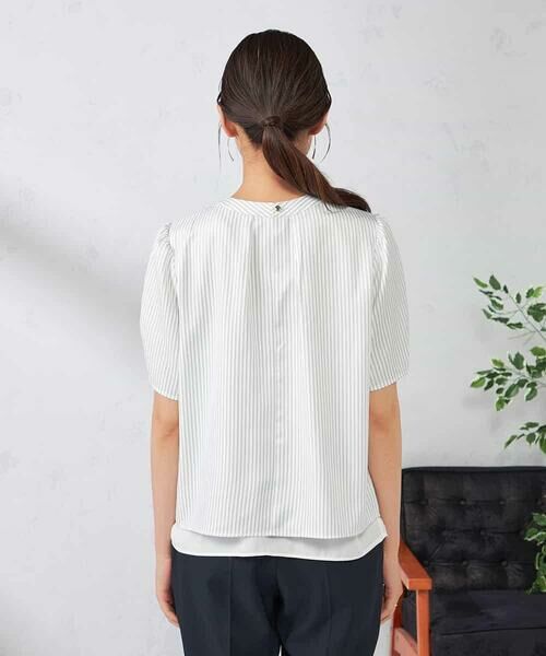 a.v.v / アー・ヴェ・ヴェ シャツ・ブラウス | 【ストレッチ/洗える】チャーム付きボウタイブラウス | 詳細24