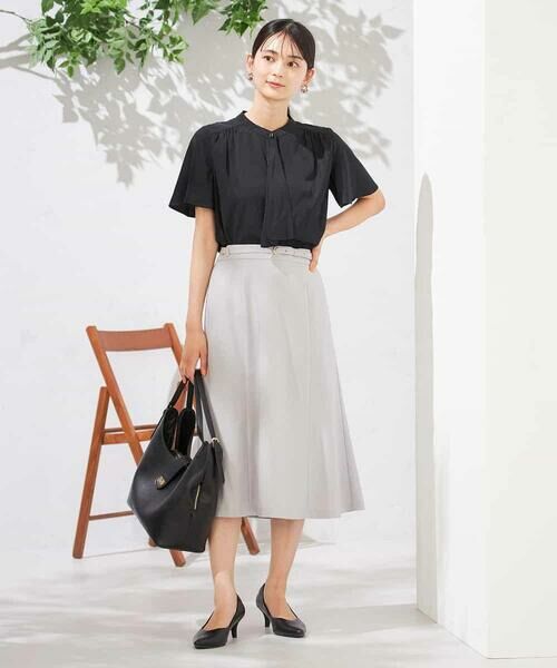 a.v.v / アー・ヴェ・ヴェ シャツ・ブラウス | 【洗える】ドビードットラッフルブラウス | 詳細13