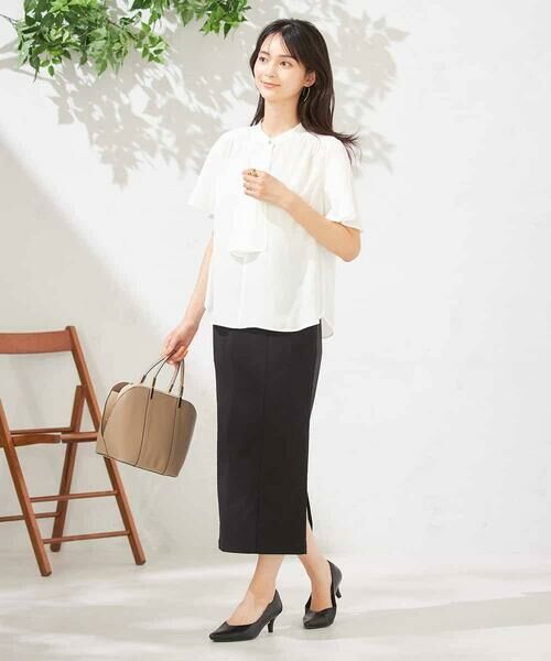 a.v.v / アー・ヴェ・ヴェ シャツ・ブラウス | 【洗える】ドビードットラッフルブラウス | 詳細14