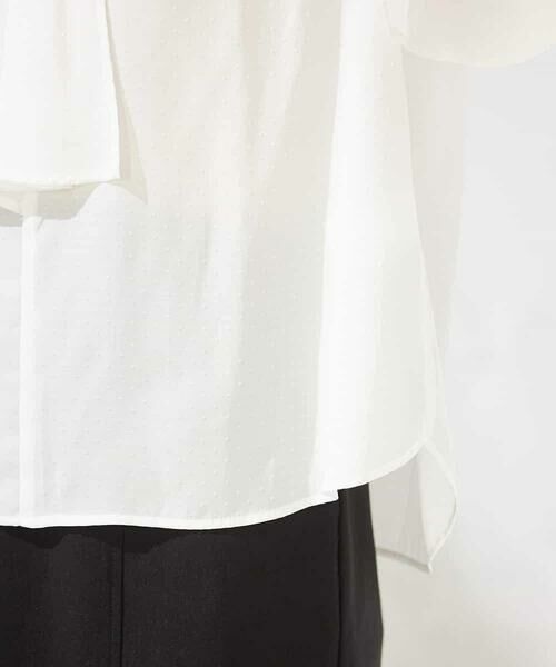 a.v.v / アー・ヴェ・ヴェ シャツ・ブラウス | 【洗える】ドビードットラッフルブラウス | 詳細20