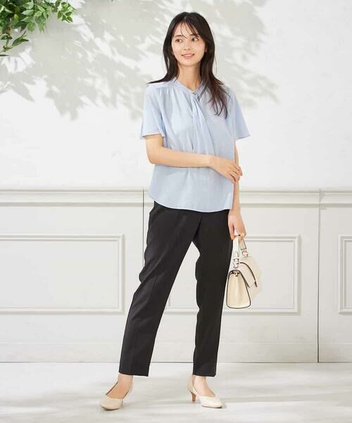 a.v.v / アー・ヴェ・ヴェ シャツ・ブラウス | 【洗える】ドビードットラッフルブラウス | 詳細3