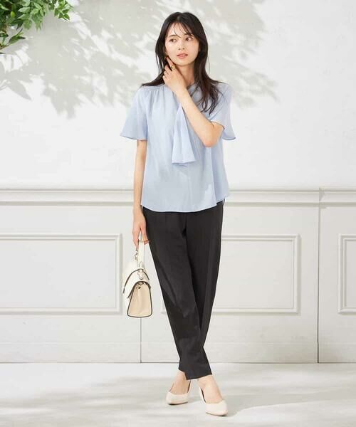 a.v.v / アー・ヴェ・ヴェ シャツ・ブラウス | 【洗える】ドビードットラッフルブラウス | 詳細4