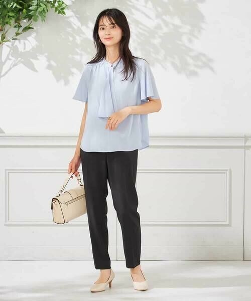 a.v.v / アー・ヴェ・ヴェ シャツ・ブラウス | 【洗える】ドビードットラッフルブラウス | 詳細5