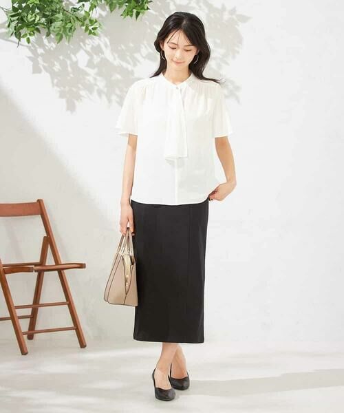 a.v.v / アー・ヴェ・ヴェ シャツ・ブラウス | 【洗える】ドビードットラッフルブラウス | 詳細8