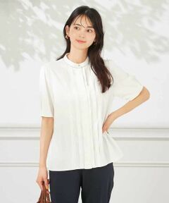 a.v.v / アー・ヴェ・ヴェ シャツ・ブラウス | 【洗える】配色ピンタックブラウス