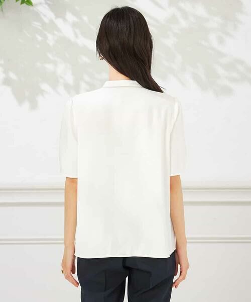a.v.v / アー・ヴェ・ヴェ シャツ・ブラウス | 【洗える】配色ピンタックブラウス | 詳細15